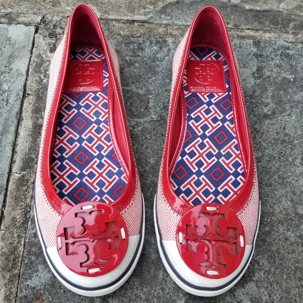 Tory Burch Channing Canvas Flats